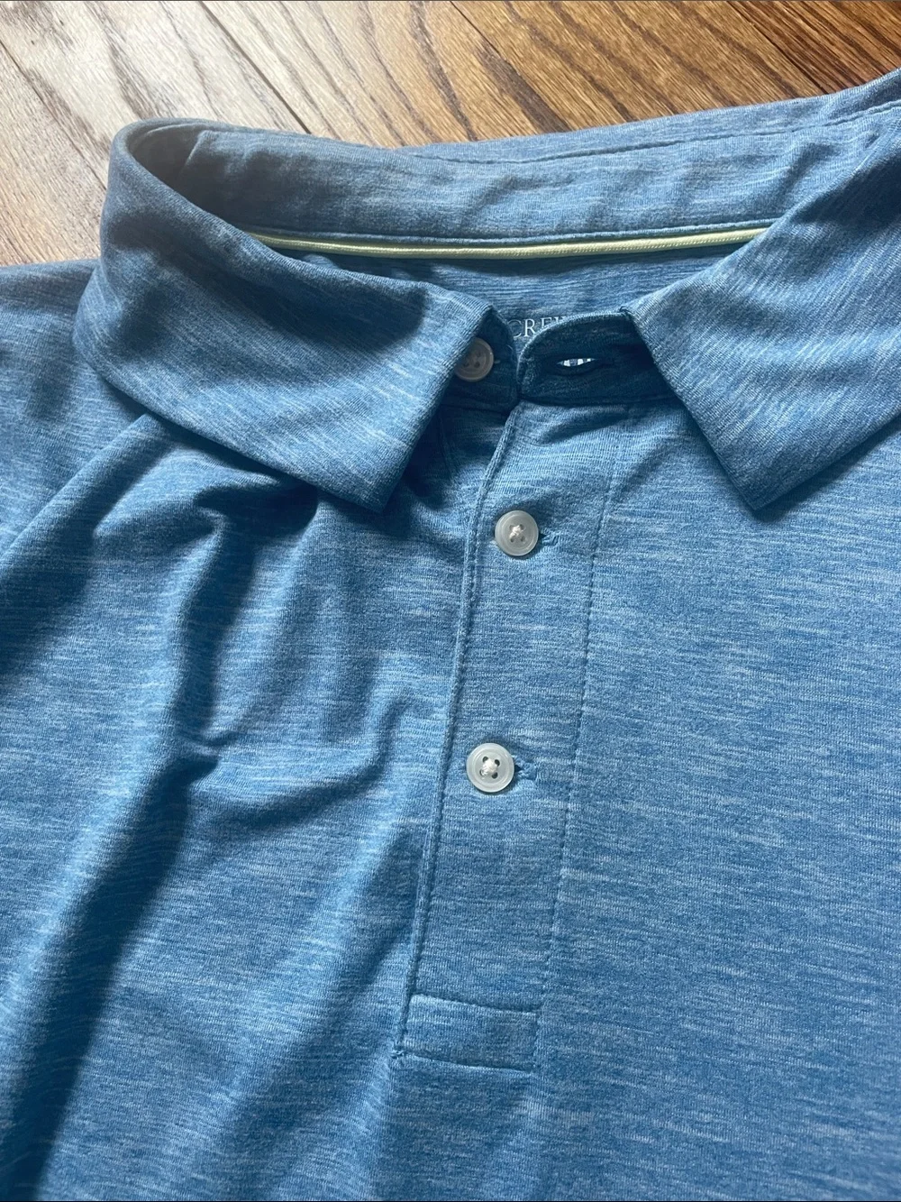 J. Crew Performance Polo in Light Heather Blue XL Golf